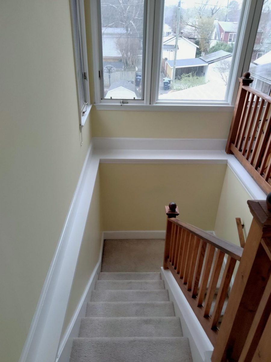 Interior Painting of Barely Yellow color of stairway Preview Image 2