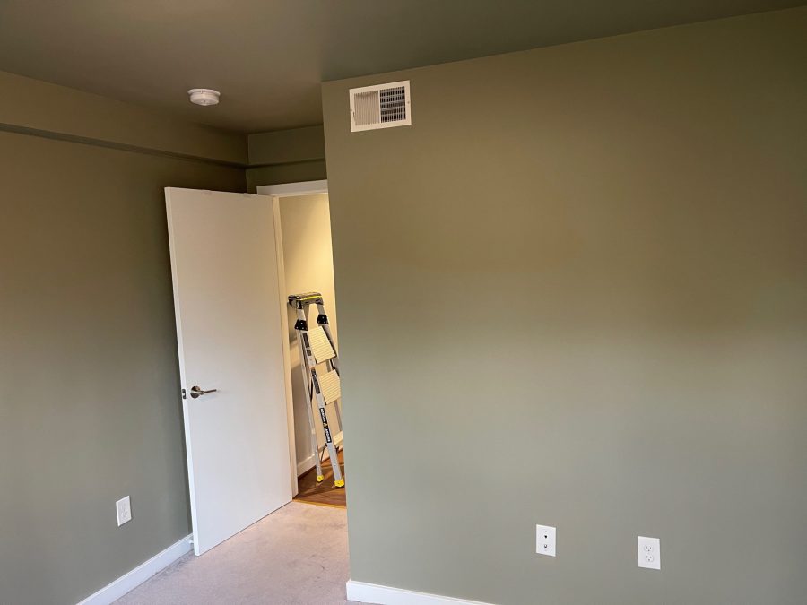 bedroom repainted olive green Preview Image 4