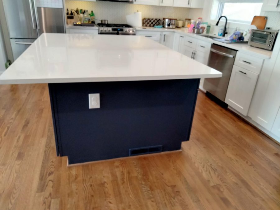 Blue Kitchen Cabinet Island Preview Image 2