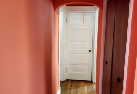 Hallway Interior Paint colored coral pink