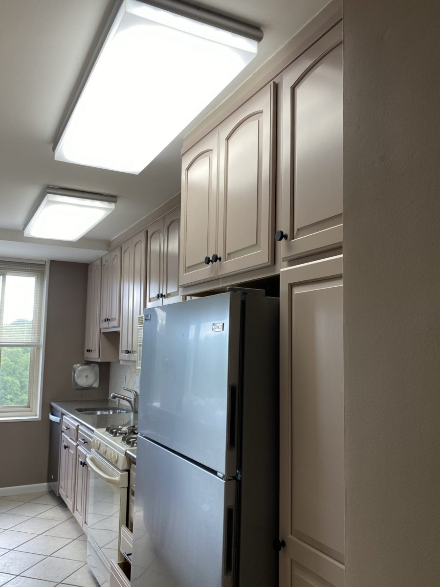painted kitchen cabinets around refrigerator Preview Image 2
