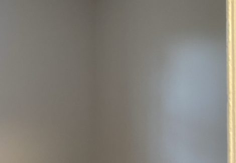 corner of painted walls in home