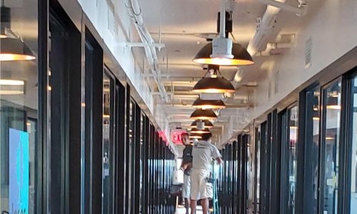 Office Corridor Exposed Pipes