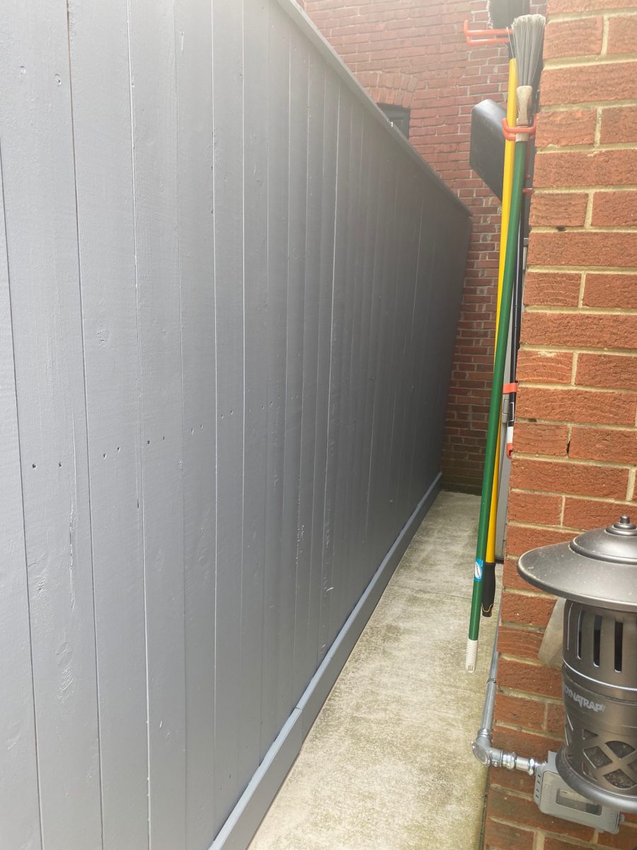 Wood Siding Fence Painted gray Preview Image 3