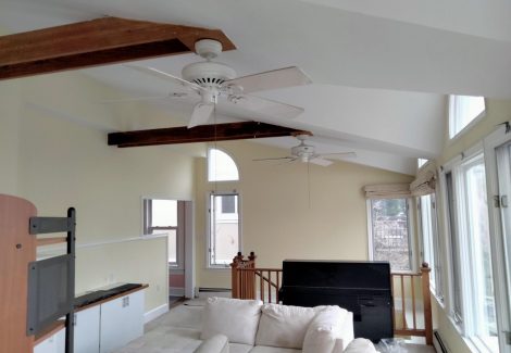 Upper Area of Living Room Repainted