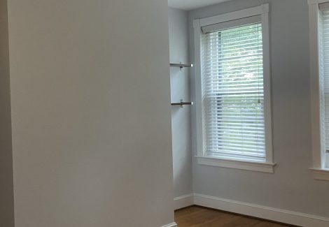 painted home interior walls with windows