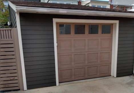 Painted garage