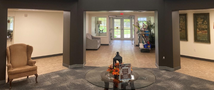 Commercial interior professional painting in Waterloo, Ontario for retirement living. Preview Image 1