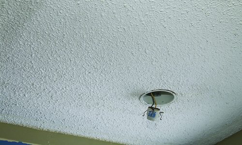 Popcorn Ceiling - Before
