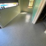 Pool room concrete floor coating