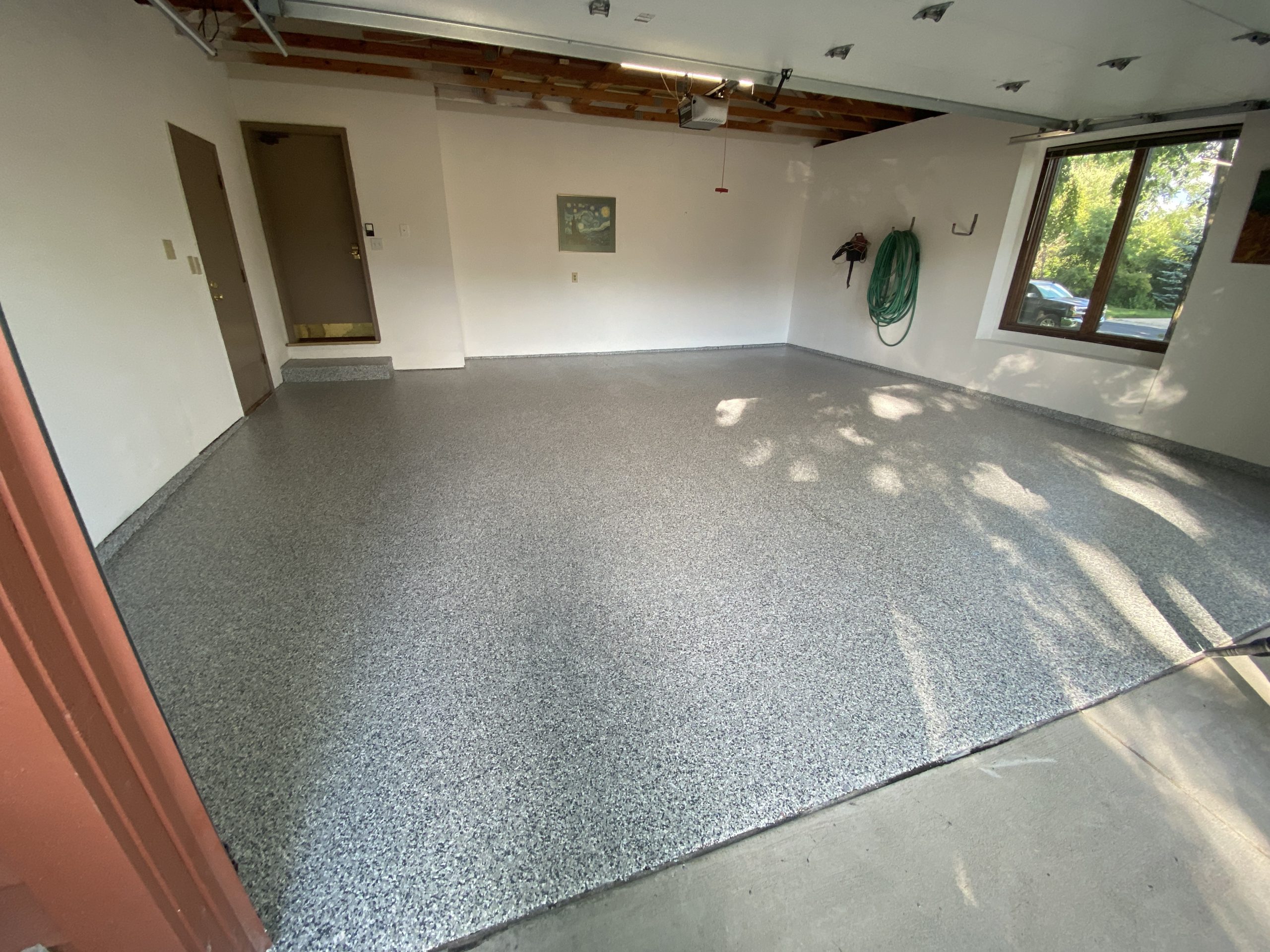 Residential garage floor coating