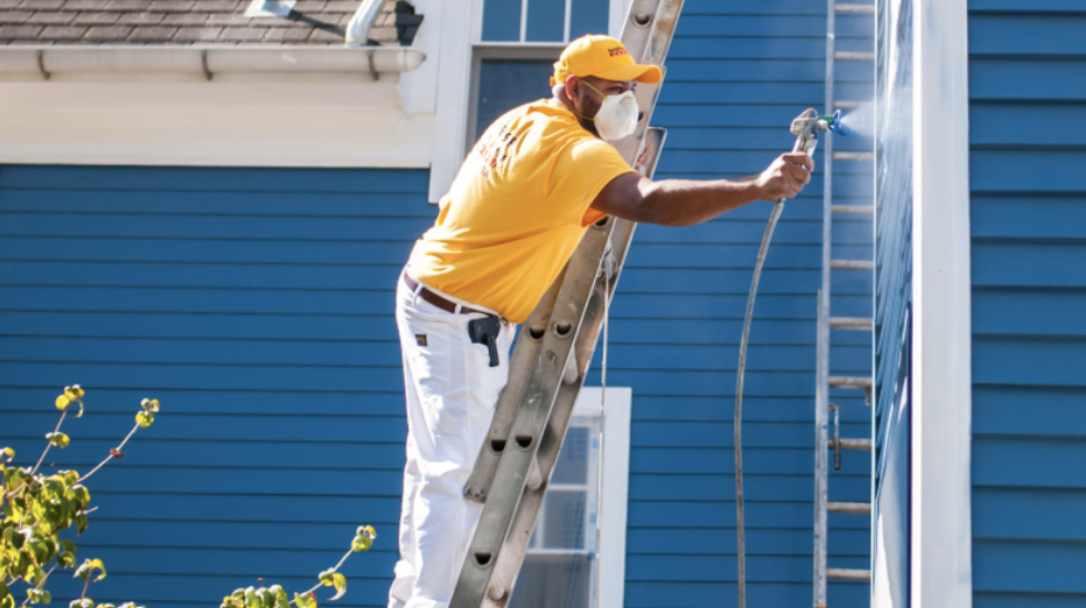 CertaPro Painter Painting a condo