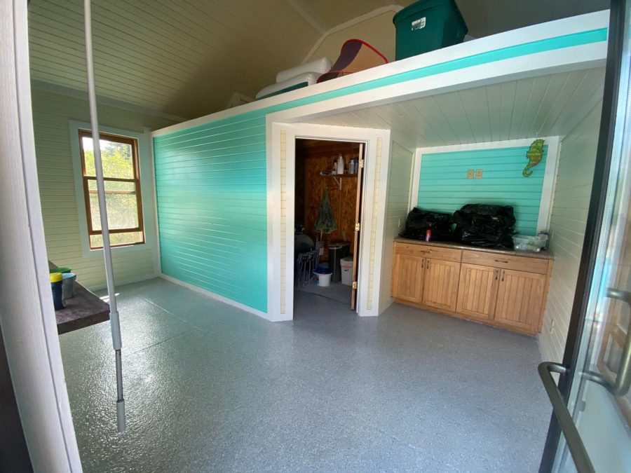 Pool room concrete floor coating Preview Image 1