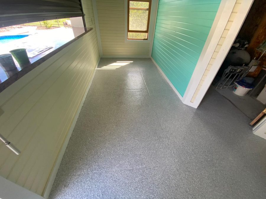 Pool room concrete floor coating Preview Image 3
