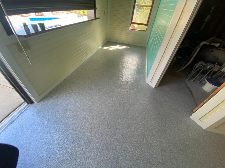 Pool room concrete floor coating Preview Image 4