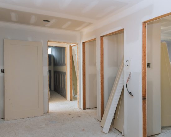 drywall repair and painting project