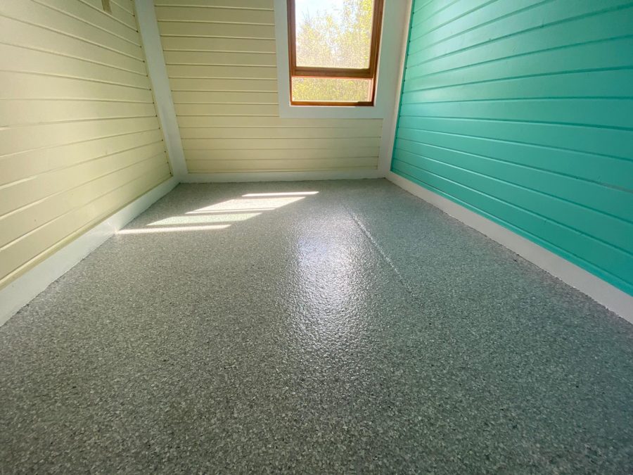 Pool room concrete floor coating Preview Image 2