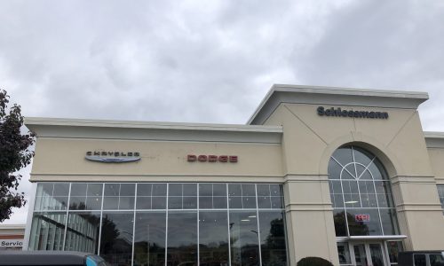 Faded colors and damage from signs