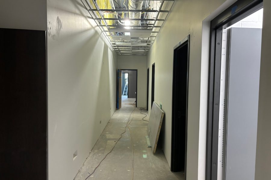 Cudahy Fire Station hallway being prepared to paint Preview Image 21
