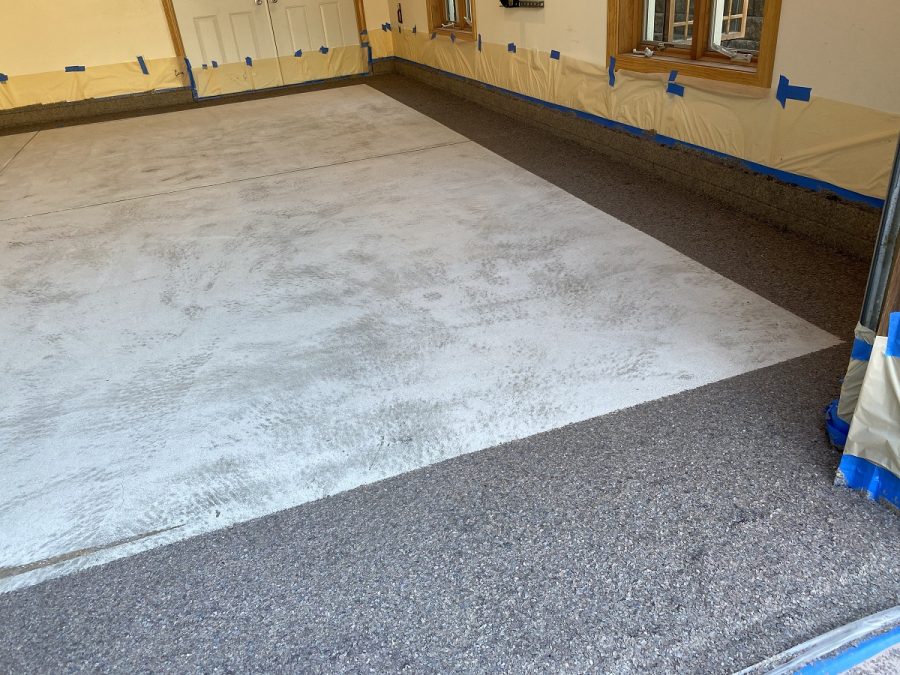 Garage floor coating in progress. Preview Image 4