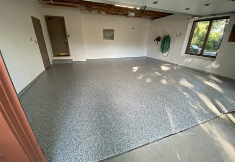 Residential garage floor coating