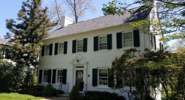White Exterior House Painting Pequannock, NJ