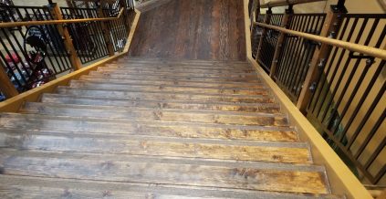 Cabela’s Staircase Staining