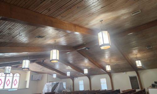 Philadelphia church interior repaint after photo