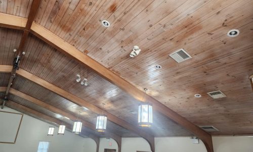 Philadelphia church interior repaint after photo