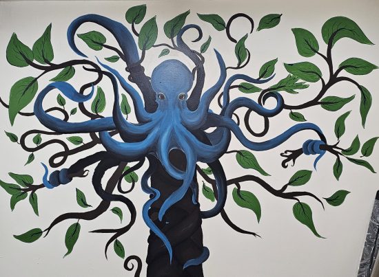 Emily Bourdreau wall mural