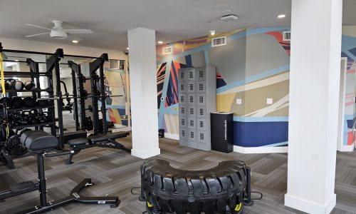 Gym area after photo