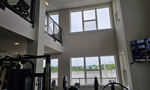 Gym area after photo