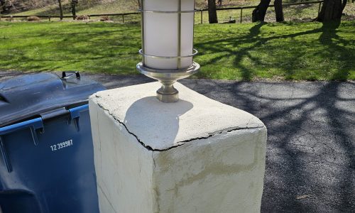 Light Post Before