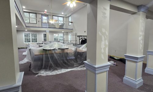 Two Story Dining Room Transformation (During)