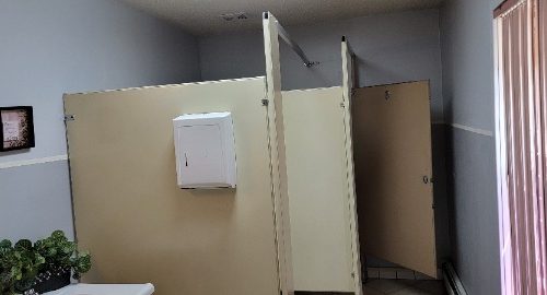 Philadelphia church interior repaint before photo