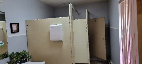 Philadelphia church interior repaint before photo bathroom stall Preview Image 5