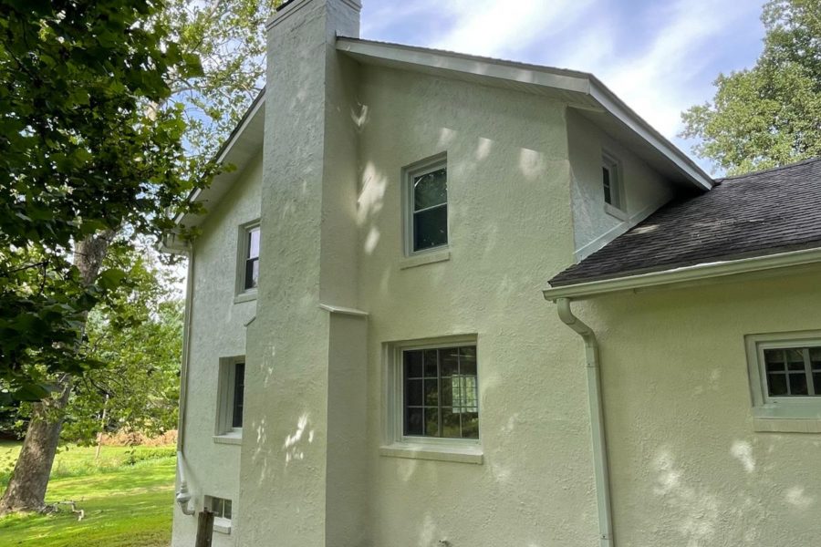 Residential Exterior case study after photo fireplace repaired and repainted Preview Image 5