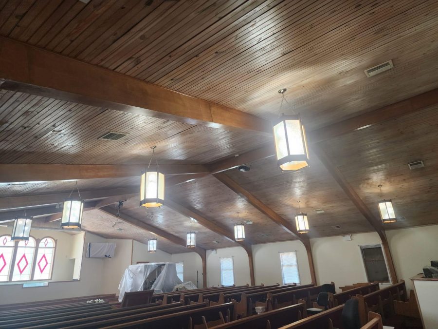 Philadelphia church interior repaint after photo of ceiling Preview Image 14