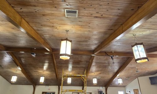Philadelphia church interior repaint after photo