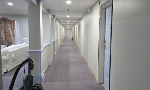 Two Story Dining Room Transformation (During)