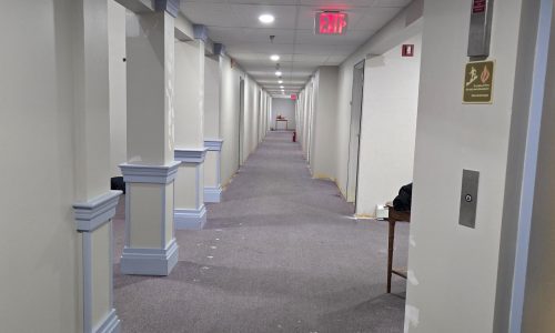 Two Story Dining Room Transformation (During)