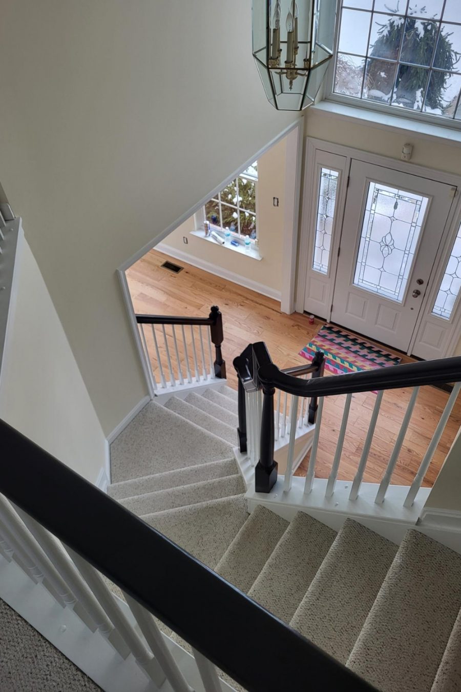 Elkton, MD Interior Painting Project view from above looking down stairwell Preview Image 1