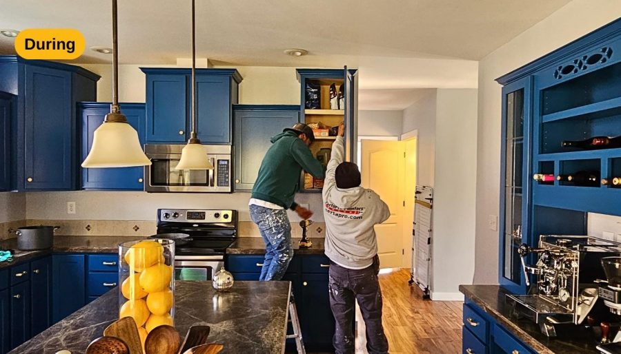 Cabinet Repainting Project During Preview Image 6