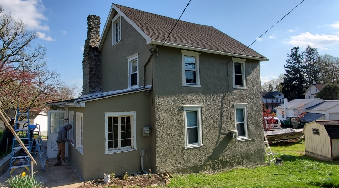 residential corner view before and after painting Preview Image 4