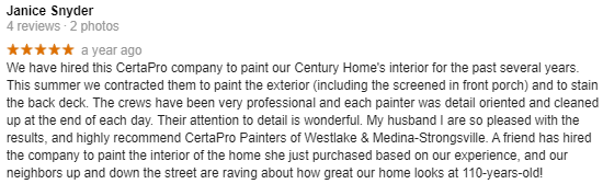 certapro house painters westlake google reviews