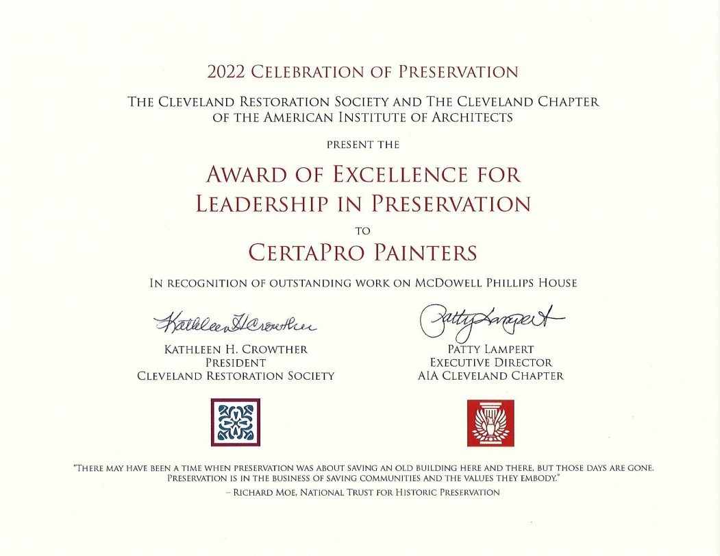 award of excellence for medina historical site restoration