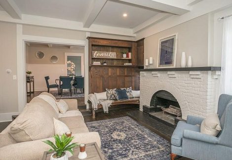 interior house painting project living room