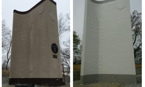 Stinchcomb Memorial - Before & After