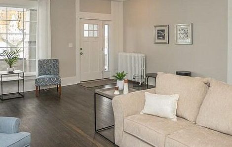 interior house painting project living room