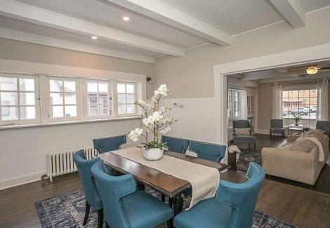 interior house painting project dining room